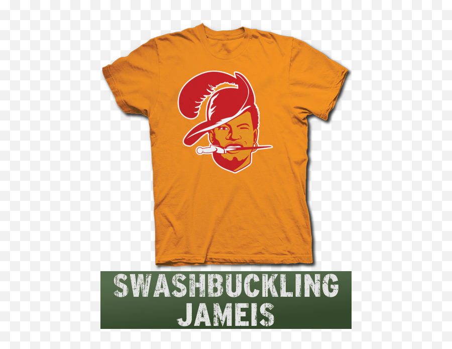 Jameis Winston Vintage Tampa Bay Buccaneers Logo Spoof T - T Shirt Png,Bucs Logo Png