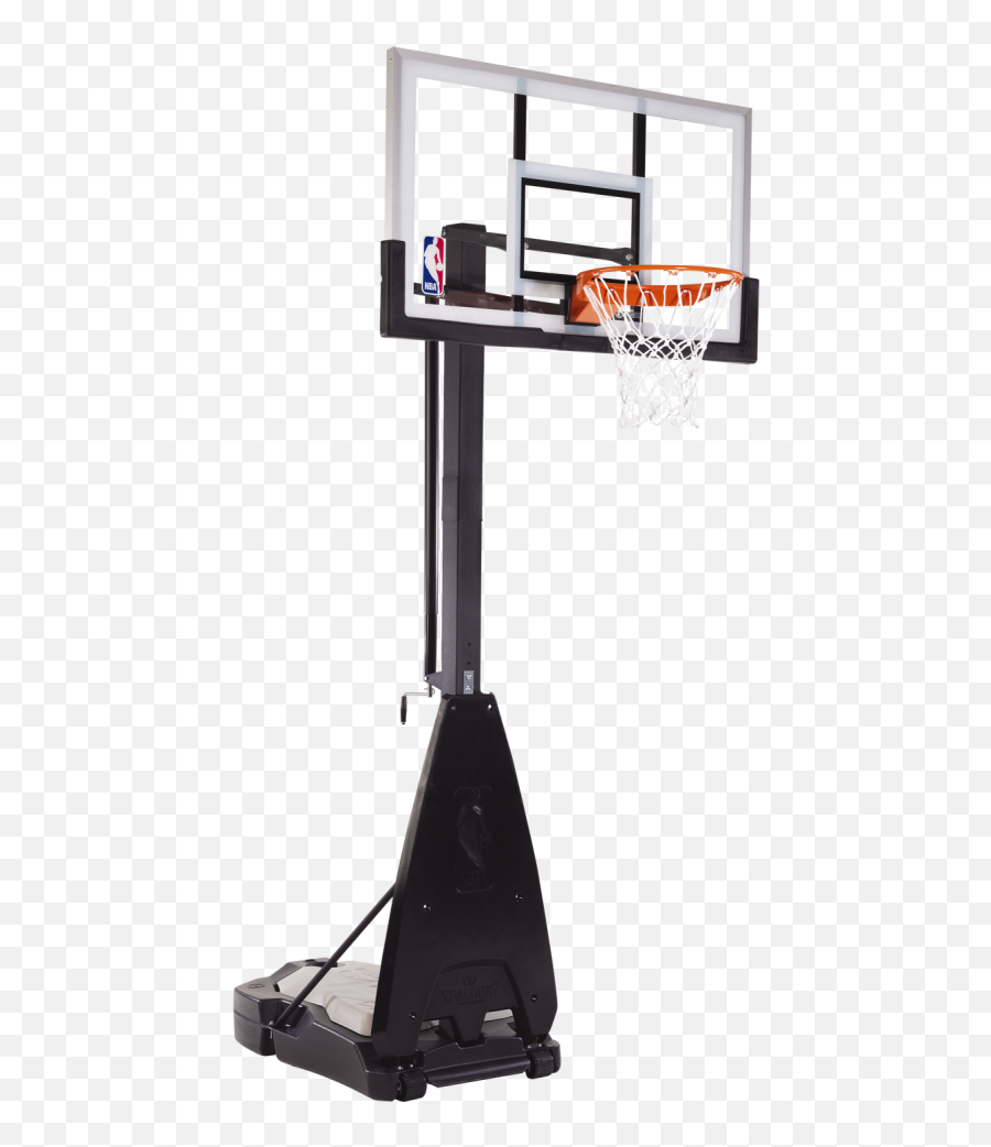 Outdoor Driveway Portable Basketball Hoop - Spalding Ultimate Hybrid Base Png,Basketball Rim Png