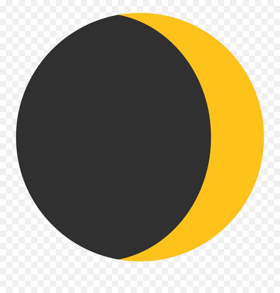 Waxing Crescent Moon Emoji - Circle Png,Moon Emoji Png