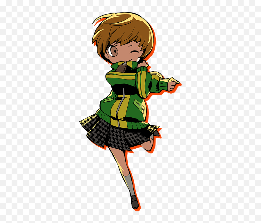 All - Out Attack Generator Pq2 Persona Q2new Cinema Labyrinth Chie Satonaka Png All Out Attack,Persona 4 Icon