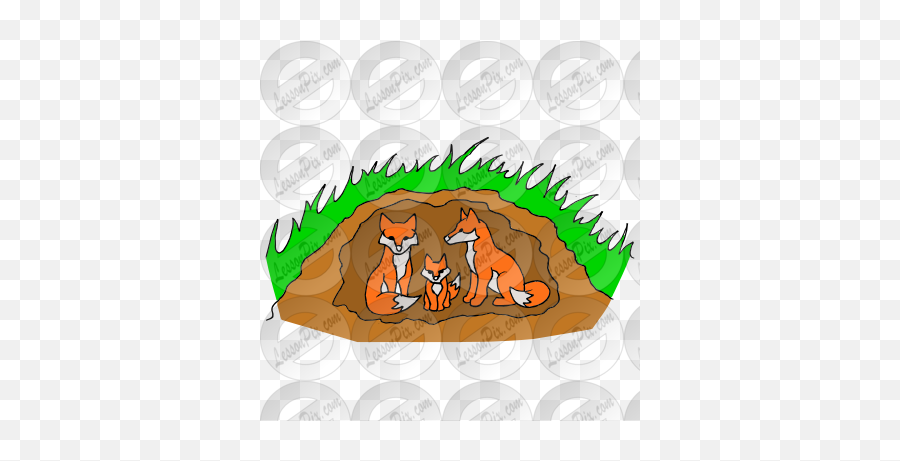 Den Picture For Classroom Therapy Use - Clip Art Png,Animal Den Icon