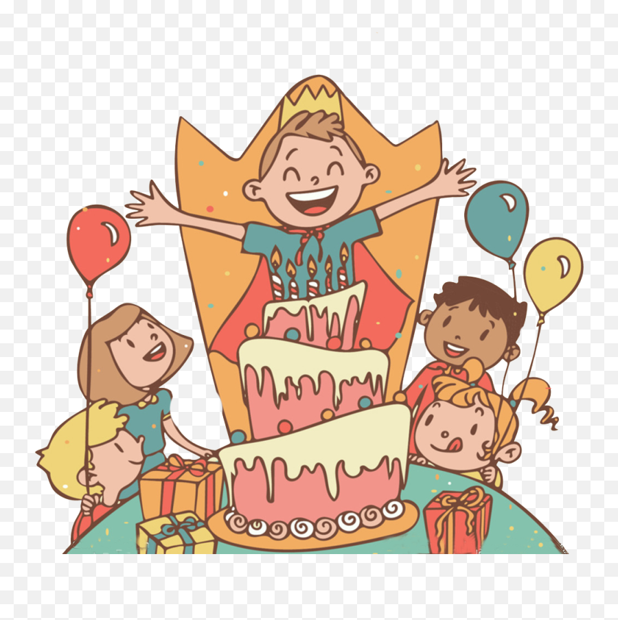 Birthday Cake Childrens Party - Boy Birthday Party Png,Birthday Party Png