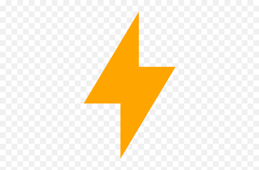 Orange Bolt Icon - Free Orange Lightning Bolt Icons Red Bolt Icon Png,Lightning Bolt Icon Png