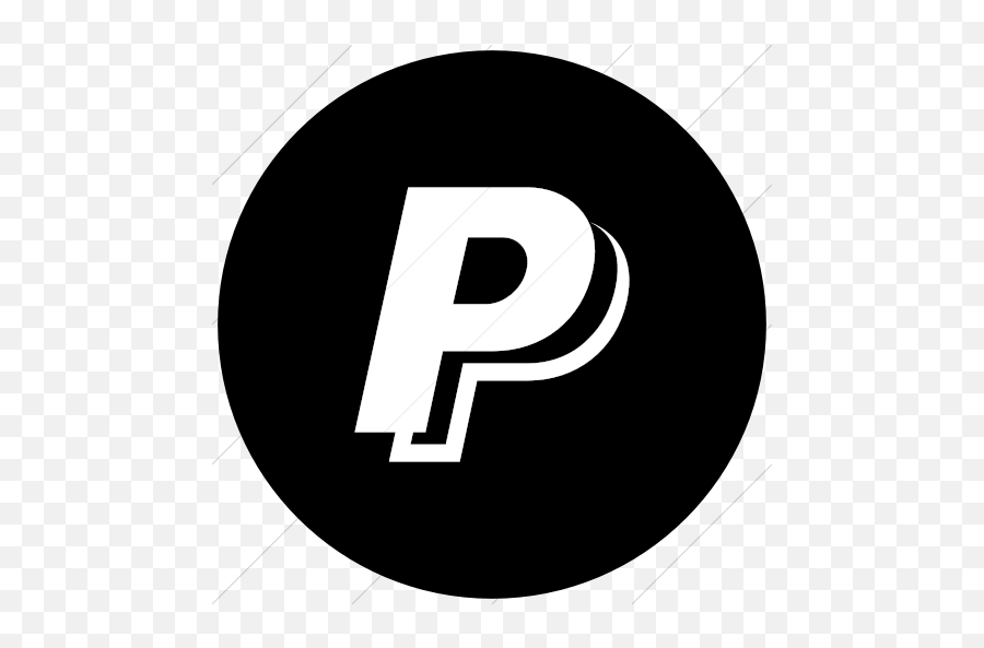 Iconsetc Flat Circle White - Instagram Icon Round Grey Png,Paypal Logo
