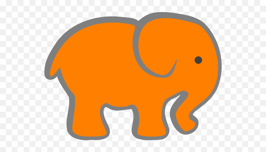 Free Baby Elephant Clip Art Pictures - Clipartix Orange And Gray Elephant Baby Shower Png,Elephant Clipart Transparent Background
