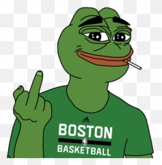 Vertebrate Pepe Tshirt Frog Pol Green - Boston Basketball Practice Jersey Png,Pepe Frog Png
