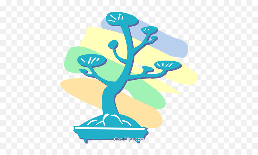 Bonsai Tree Royalty Free Vector Clip Art Illustration - Clip Art Png,Bonsai Tree Png
