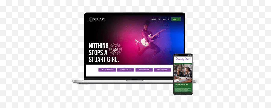 Custom Design Portfolio School Website Finalsite - Personal Computer Png,Purple Custom Youtube Logo Icon