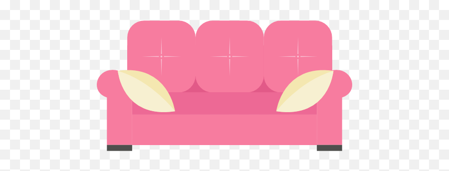 Sofa - Free Icons Pink Sofa Icon Png,Couch Icon Png