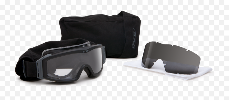 Profile Nvg Asian Fit Black Wclear U0026 Smoke Gray - Ess Profile Nvg Ballistic Goggles Terrain Tan Png,Icon Shield Pivot Kit