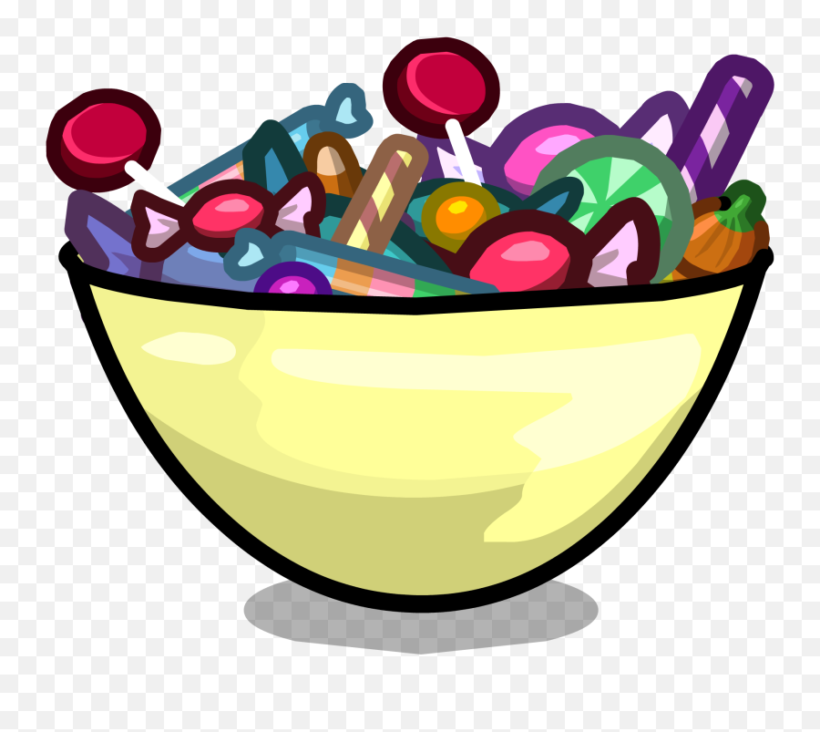 Download Hd Trick Or Treats - Bowl Of Candy Png Transparent Bowl Of Candy Clipart,Candies Png