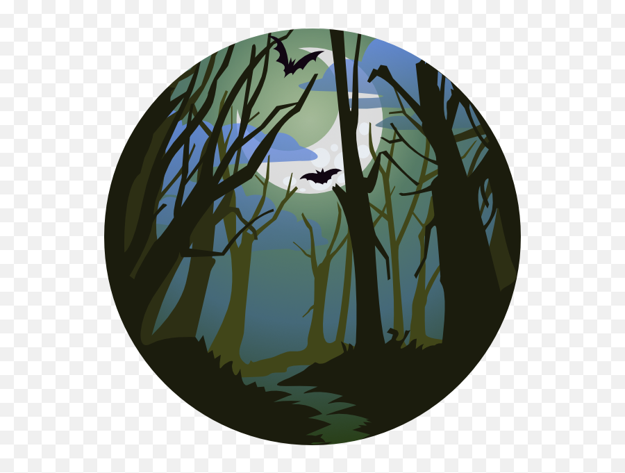 Treehouse Halloween Party - Circle Png,Spooky Tree Png