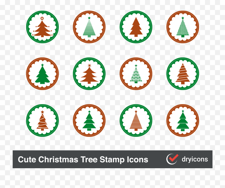 Dryicons Twitter - Christmas Tree Stamp Png,Christmas Icon Font