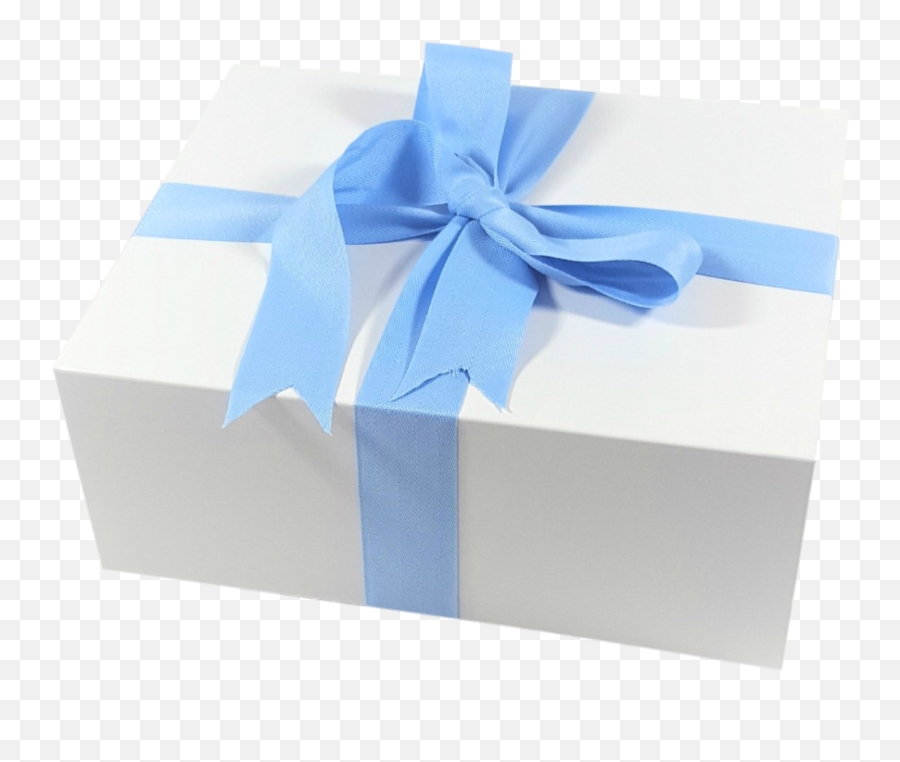 Gift Box With Blue Ribbon - Portable Network Graphics Png,Gift Bow Png