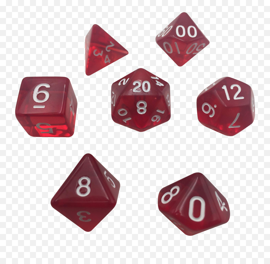 Red Translucent Color - Dungeons And Dragons Dice Png,Red Dice Png