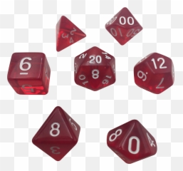Red Translucent Color - Dungeons And Dragons Dice Png
