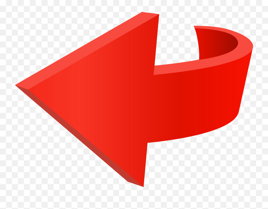 Transparent Png Clip Art Image - Left Red Arrow Logo,Red Transparent Arrow