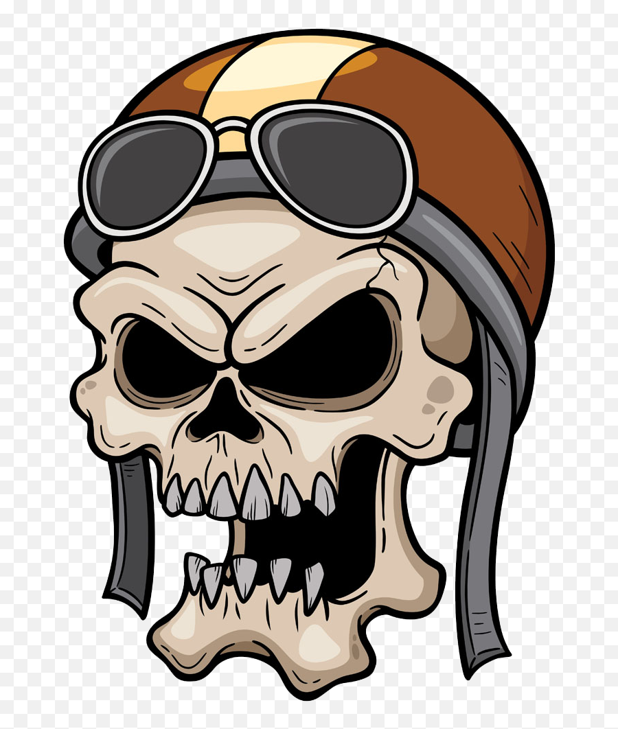 Download Head Cranial Skeleton Skull With Hat Clipart Png - Skeleton Head Cartoon,Skull Head Png