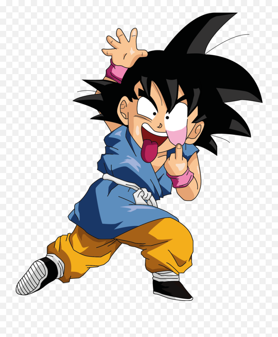 Download Hd 272 Kb Png - Silly Goku Transparent Png Image Son Goku Kid Gt,Goku Transparent