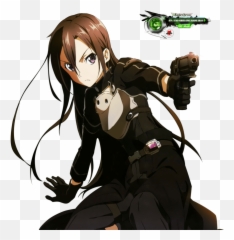 Sword Art Online Ii 1 - Kirito Gun Gale Online Draw Png,Kirito Png