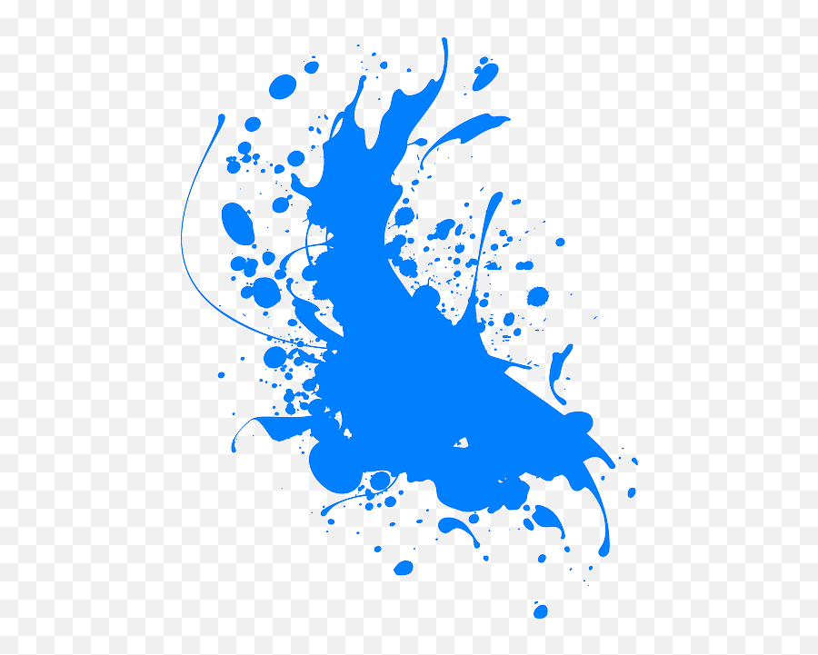 Color Splash Png Blue 1 Image - Splatter Png Blue,Color Splash Png