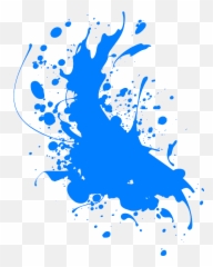 Color Splash Png Blue 1 Image - Splatter