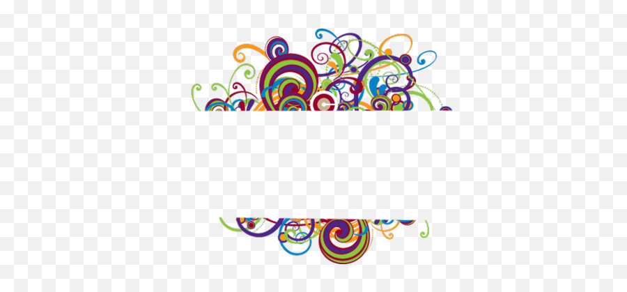 Colorful Swirl Border Png - Colorful Hd Border Design,Page Borders Png