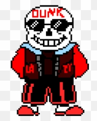 Download Hd Dunk - Undertale Pixel Arte Sans Transparent PNG Blue Eye