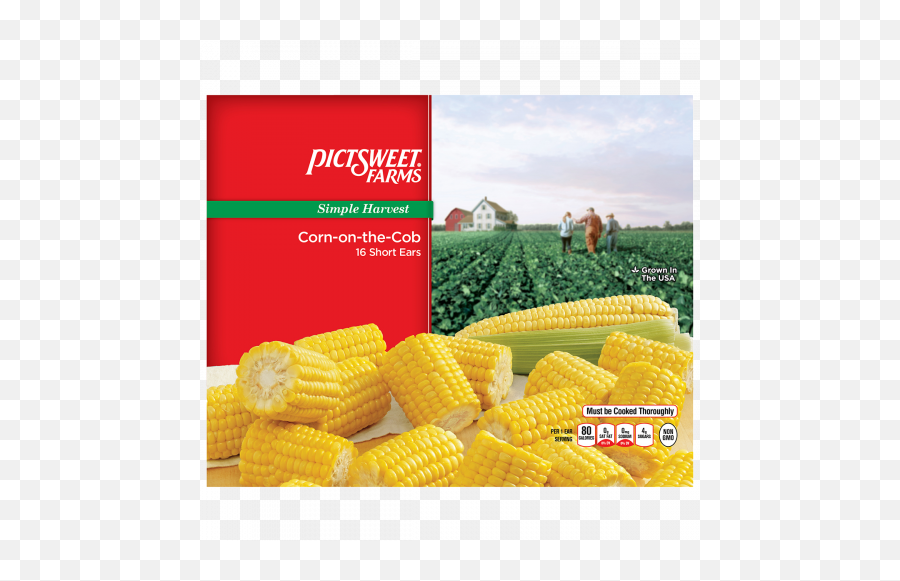 Download Hd Corn - Pictsweet Farms Farm Snacks Pictsweet Cob Corn 24ct Png,Corn On The Cob Png