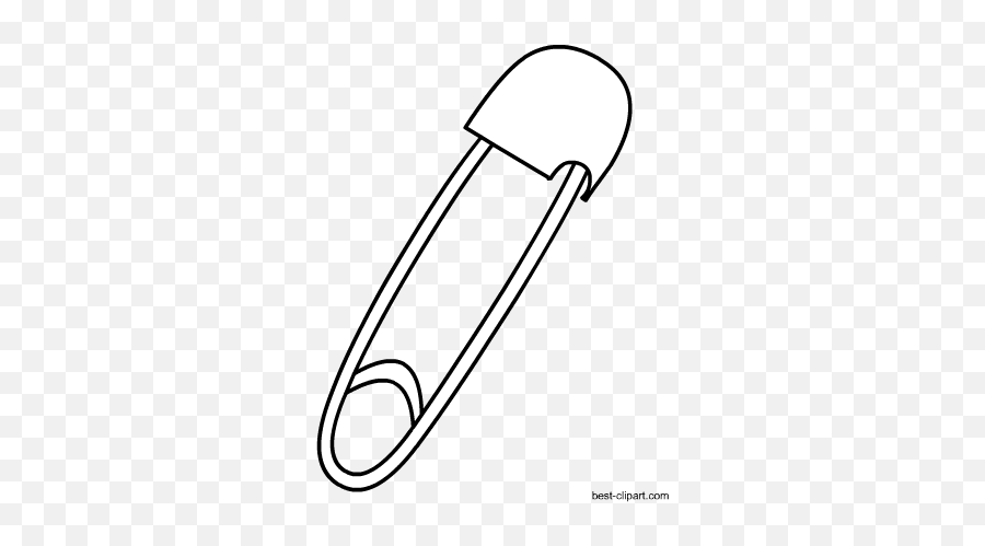 Singer Professional Style Safety Pins - Pin Clipart Black And White Png,Safety Pin Png