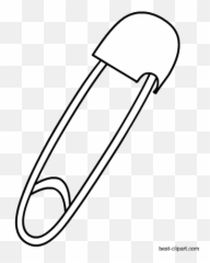Singer Professional Style Safety Pins - Pin Clipart Black And White Png,Safety Pin Png