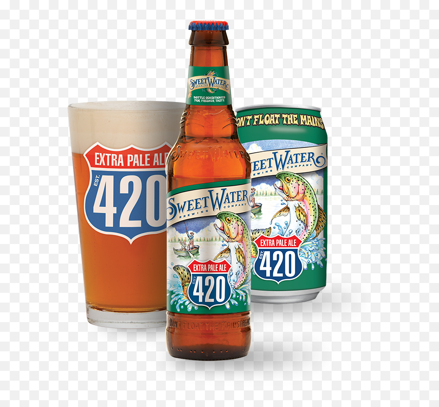 420 Extra Pale Ale Sweetwater Brewing Company - Sweetwater 420 Beer Png,420 Png