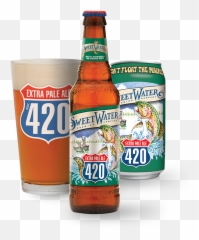 420 Extra Pale Ale Sweetwater Brewing Company - Sweetwater 420 Beer Png,420 Png