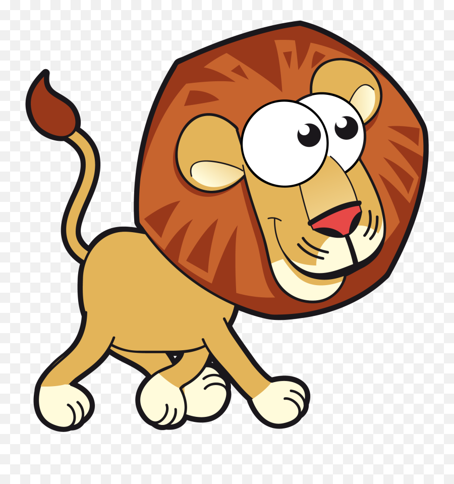 Really Cute Cartoon Animals Lion Card - Cute Cartoon Animals Lion Png ...