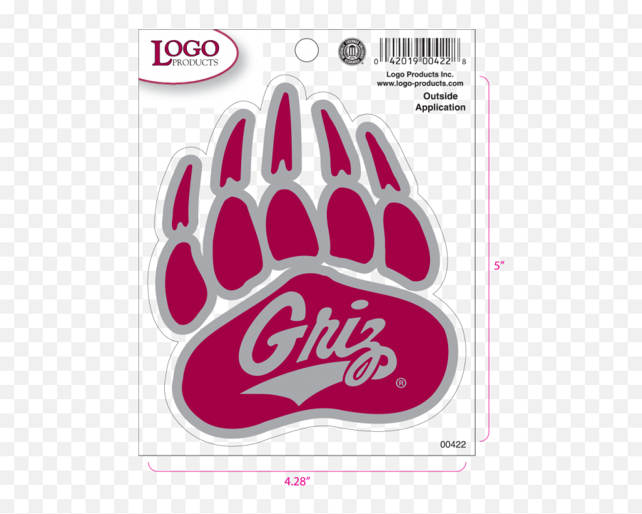 Download University Of Montana Grizzly Paw Png Image With No - University Of Montana Colors,Paw Png