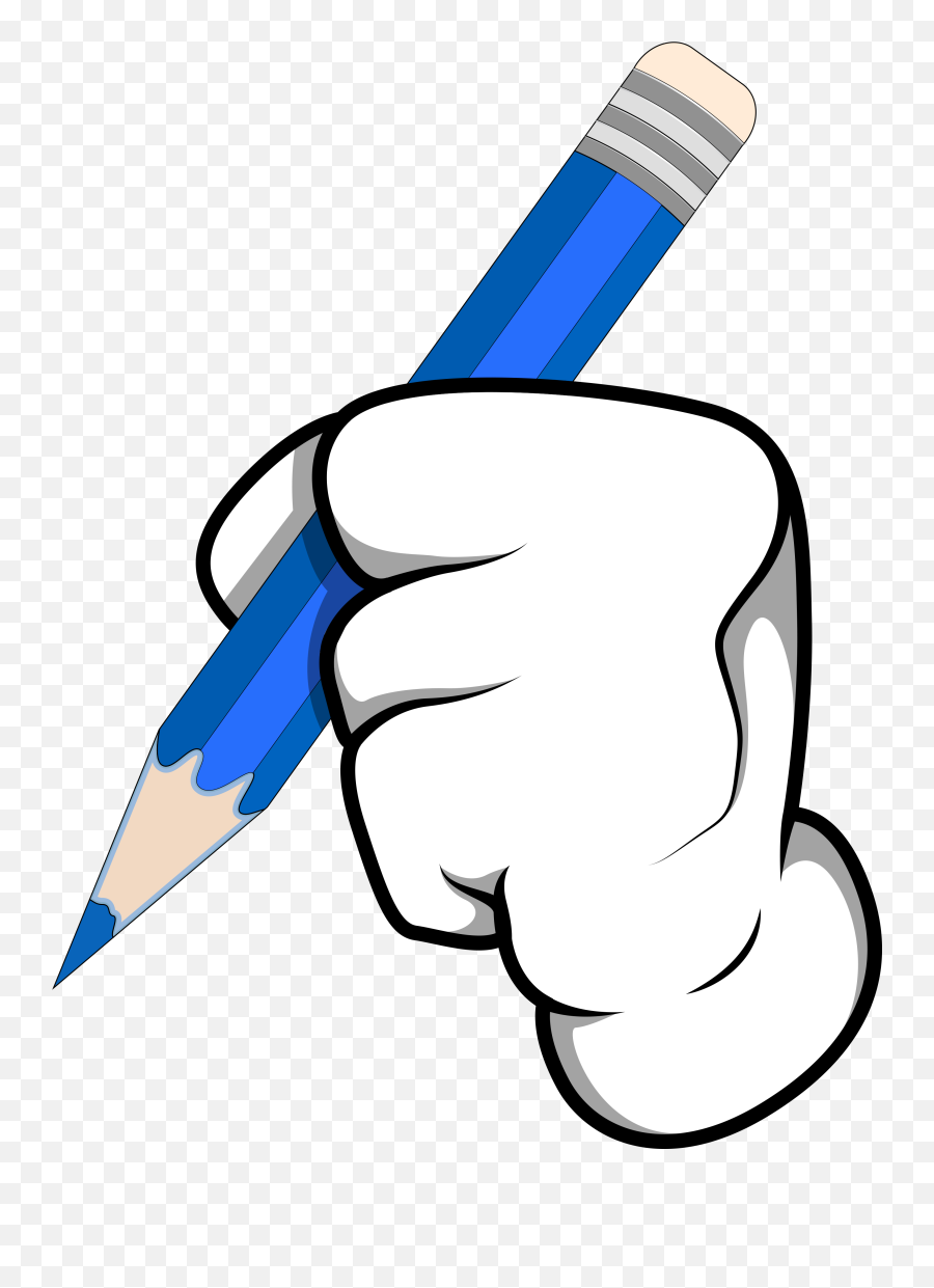 Cartoon Hand Holding Pencil - Cartoon Writing Hand Png,Cartoon Hand Png -  free transparent png images 