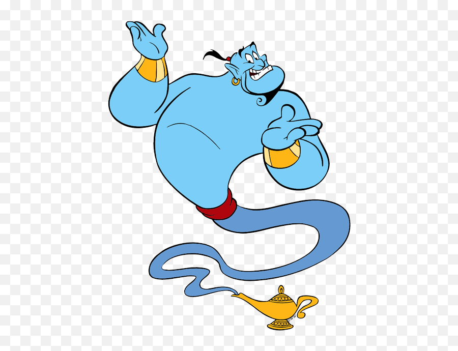 Genie And - Genie Coming Out Of Lamp Png,Aladdin Lamp Png
