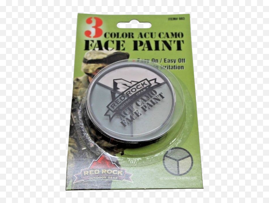 Red Rock 3 Color Acu Face Paint 603 - Badge Png,Face Paint Png