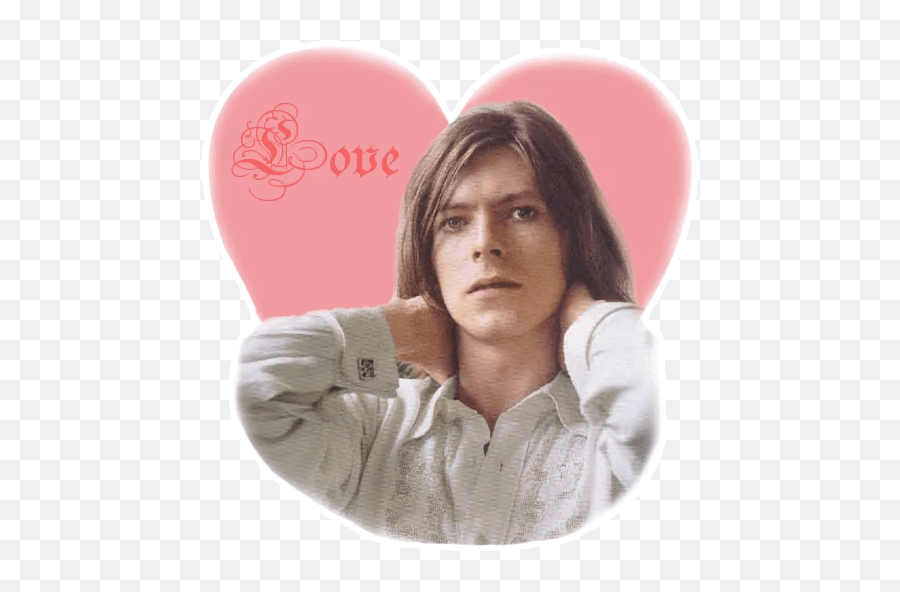 David Bowieu201d Stickers Set For Telegram - Cute David Bowie Young Png,David Bowie Transparent