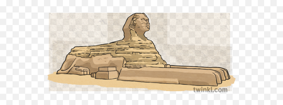 Sphinx Weathered Illustration - Twinkl Artifact Png,Sphinx Png