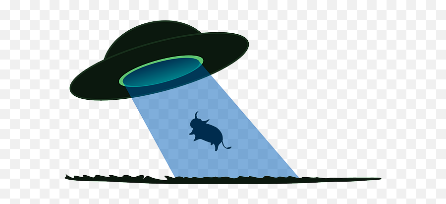 Download Ufo Clipart Beam - Ufo With Beam Png,Ufo Beam Png