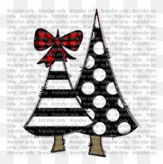 Chr 376 Christmas Trees Black Stripe Red Buffalo Plaid - For Holiday Png,Black Stripe Png