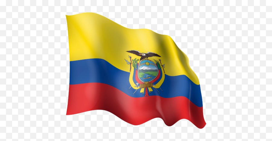 Waving Flag Of Ecuador - Bandera De Ecuador Circular 3d Png,Ecuador Flag Png