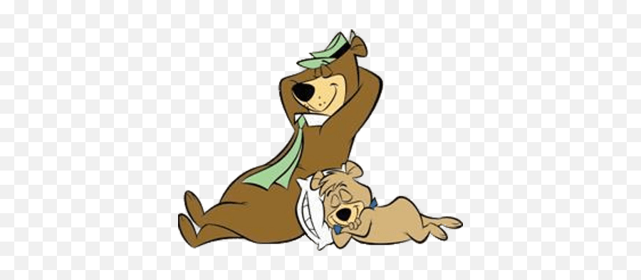 Yogi Bear And Boo Sleeping - Yogi Bear And Boo Boo Png,Yogi Bear Png