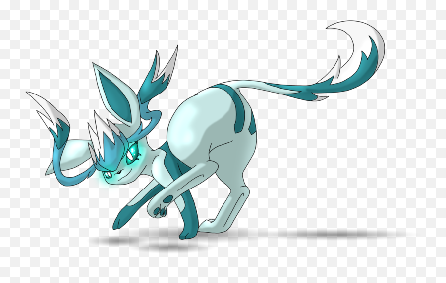 Pokemon Glaceon Mega Evolution - Fictional Character Png,Glaceon Transparent