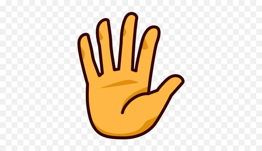 Hand With F - Emoji Open Hand Png,Raised Hands Png
