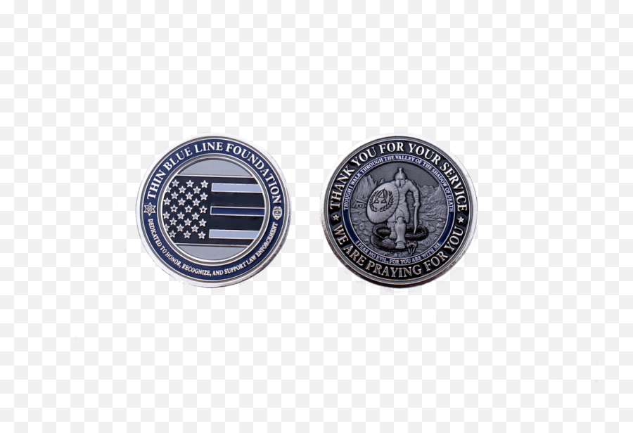 Thin Blue Line Foundation Signature Challenge Coin U2014 Png Icon Shado