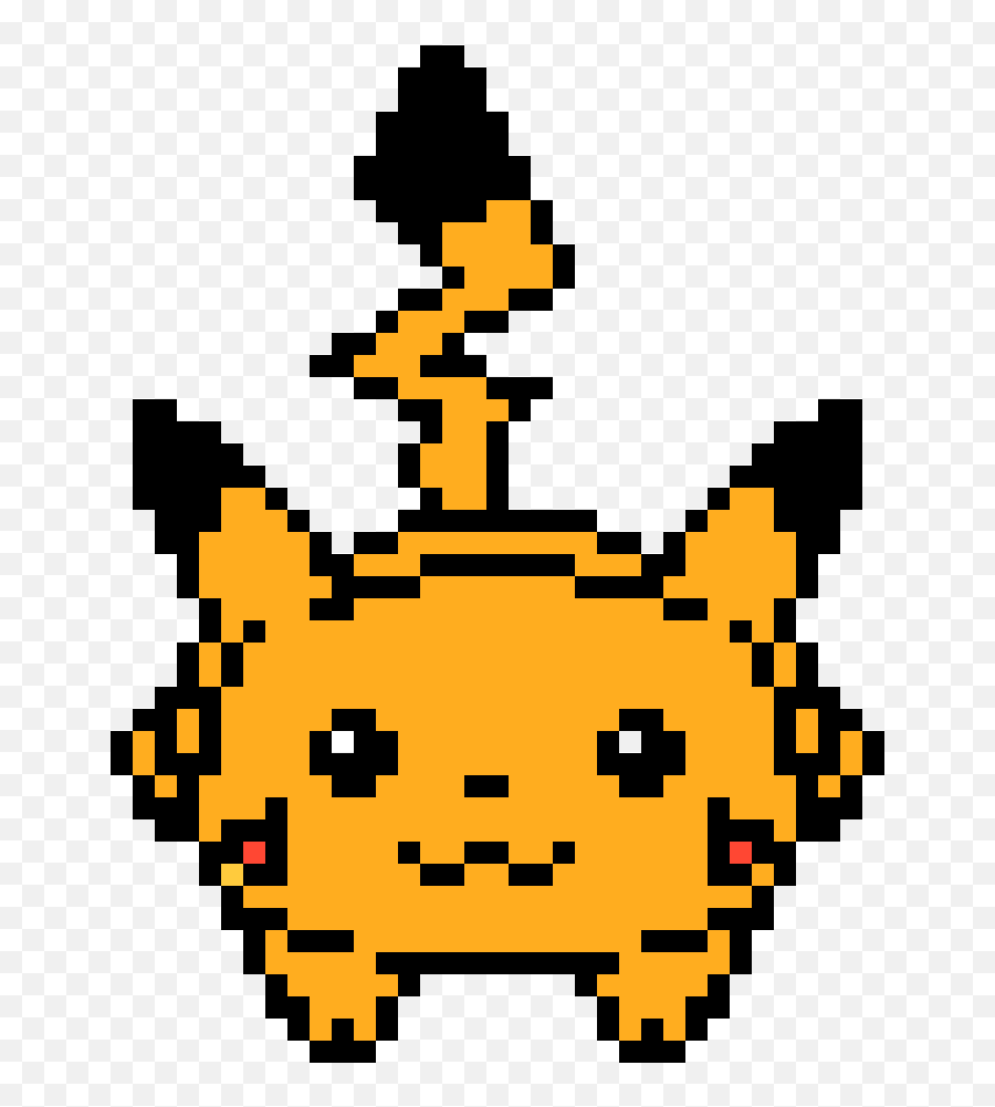 Shiny Pikachu Pixel Art Maker - Pikachu Pixel Art Png,Pikachu Png Transparent