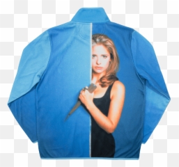 Dumbgood Buffy Gets Stabby Polar Fleece Pullover Review - For Women png