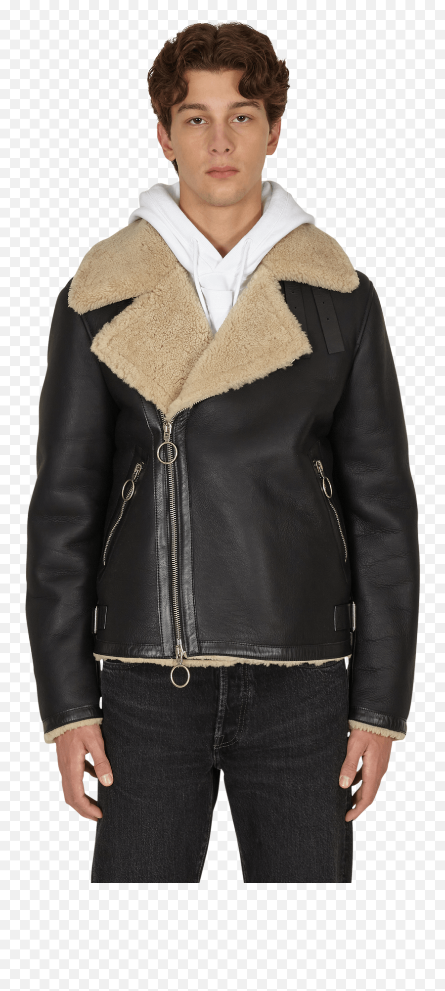 Off - White Slam Jam Png,Icon 1000 Hood Leather Jacket